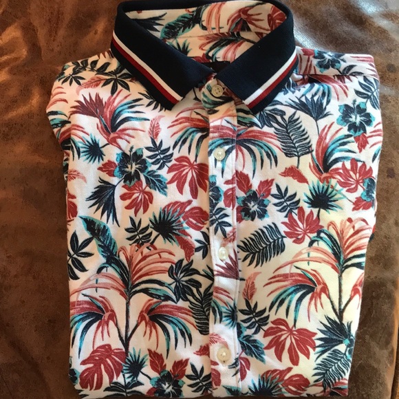 zara floral polo